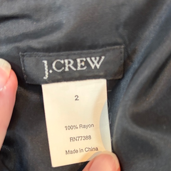 JCREW Black/Gray Floral Dress, Size 2 - Picture 4 of 5